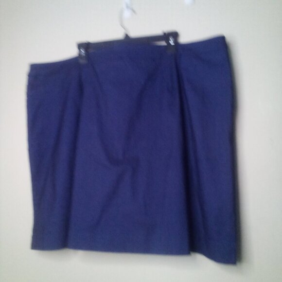JMS Just My Size Skort Skirt 3X Women Elastic Waist Denim Look Faux Pockets Blue - Picture 4 of 14